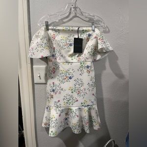 Saloni Wild Floral Mini Dress